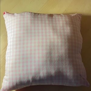 pink handmade pillow